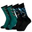 SANTA CRUZ Pack 2 calcetines Socks Shark Trip Black Green